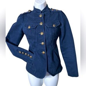 Alice Temperly for Target Blue Denim Military Style Jacket Women’s XS